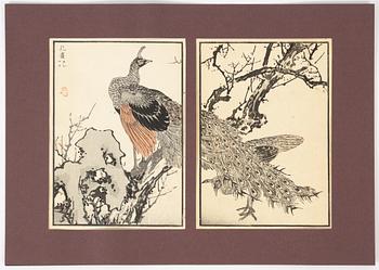 Kōno Bairei, a set of 16woodblock prints in colours, 1881-84.