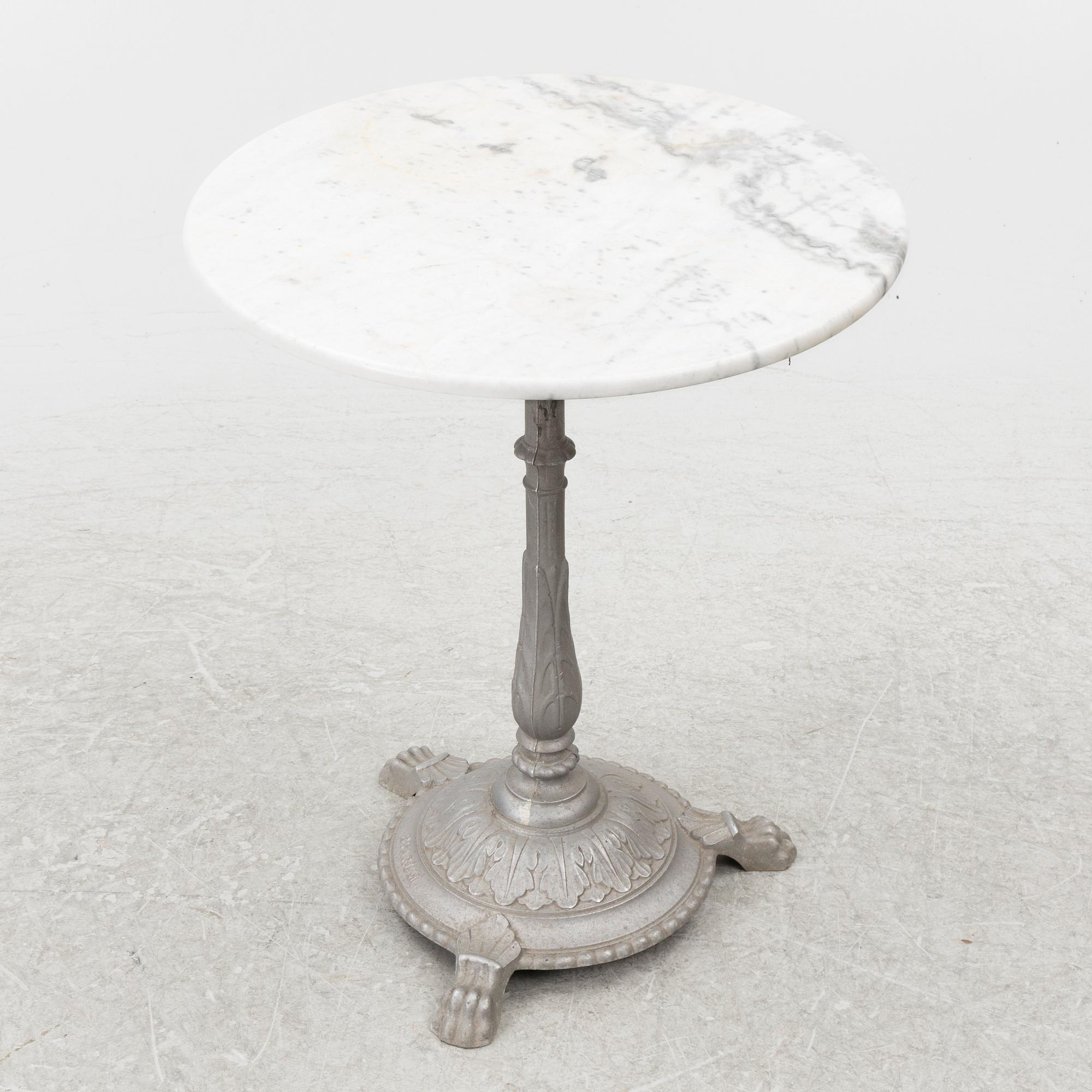 A café table, Byarums Bruk, Vaggeryd, contemporary production.