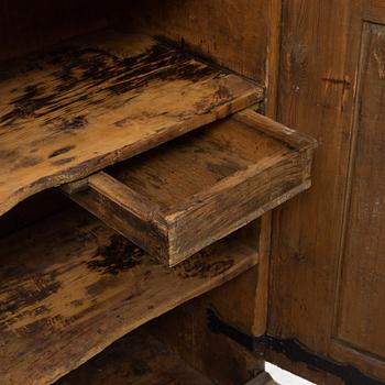 A painted 18th century cabinet.