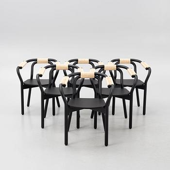 Tatsuo Kuroda, six "Knot" chairs, Normann Copenhagen, Denmark.