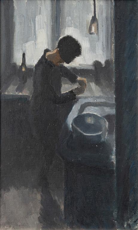 Hjalmar Grahn, 'In the Kitchen (Ingeborg Grahn)'.