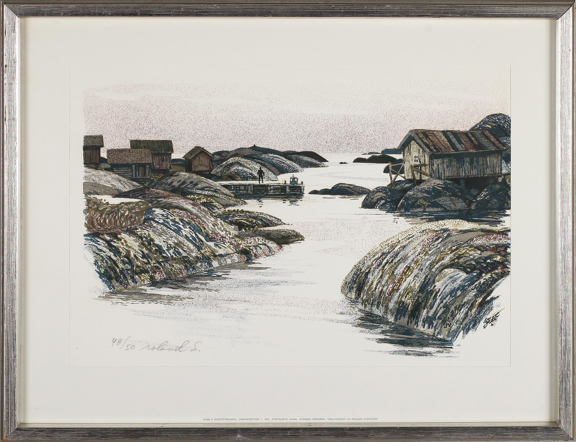 ROLAND SVENSSON, färglitografi, signerad och numrerad 48/50.