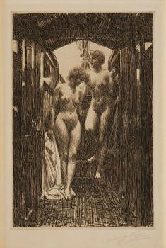 1007. Anders Zorn, "The Cabin".