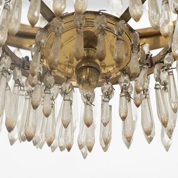 A late Gustavian style chandelier, end of the 19th Century.