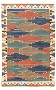 190. Märta Måås-Fjetterström, a carpet, ”Blå heden”, flat weave, ca 288,5 x 186 cm, signed AB MMF.