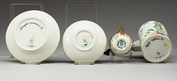 A Royal Copenhagen 'Flora Danica' part coffee service, Denmark, 20th Century.