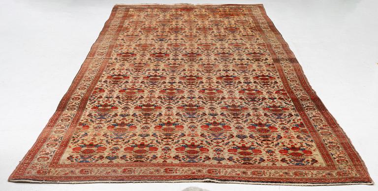 Carpet, oriental /Abadeh with Zil-isultan pattern, approx. 490 x 204 cm.