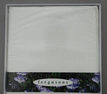 DUKAR, 2 st, linne, No 071, "Etamine", Fingal Irish Linen.