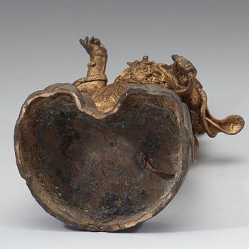 SKULPTUR, brons. Mingdynastin (1368-1644).