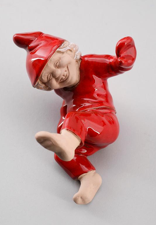 FIGURER, 5 st, porslin, bla Rolf Berg, 1900-talets andra hälft.
