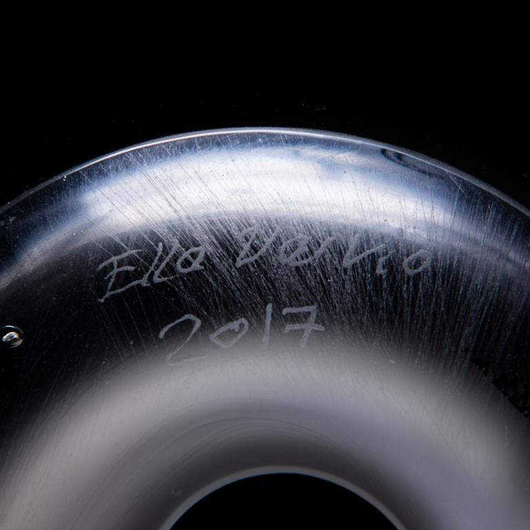 ELLA VARVIO, a glass sculpture, signed Ella Varvio 2017.
