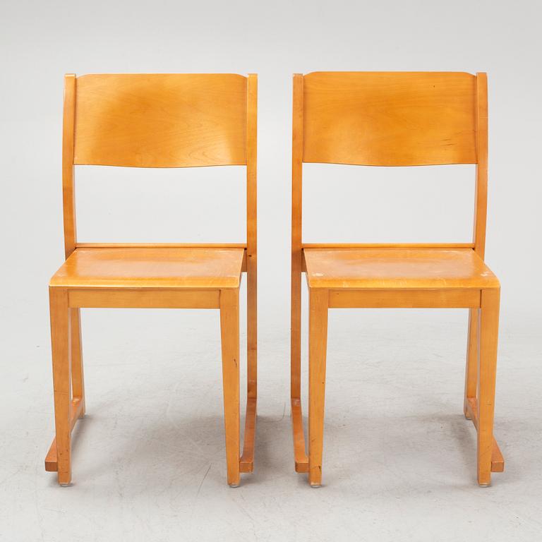 Stolar, 8 st, "Orkesterstolen", 1900-talets mitt.