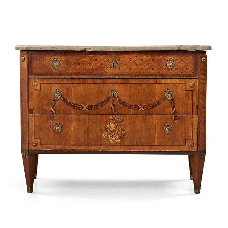 A Gustavian commode by N. P. Stenström, not signed.