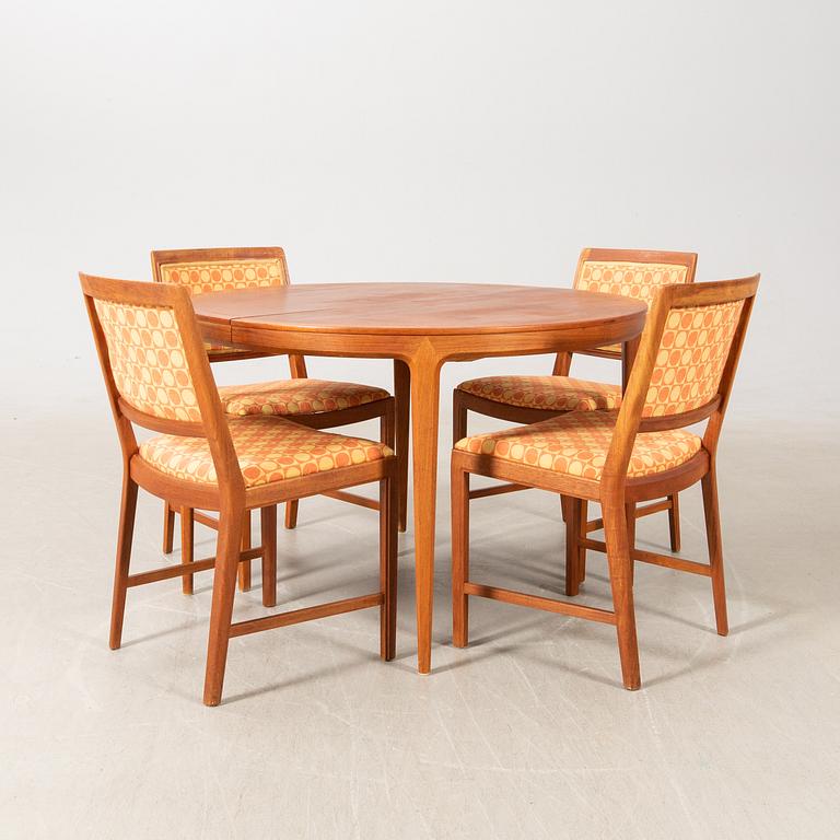 Bertil Fridhagen, dining group, "Diamant", 5 dlr, Bodafors, 1960s.