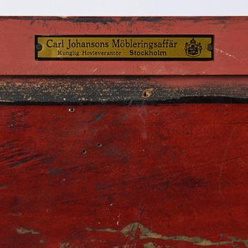 A mirror and chest of drawers from  Carl Johansons Möbleringsaffär, Stockholm, 1920's/30's.