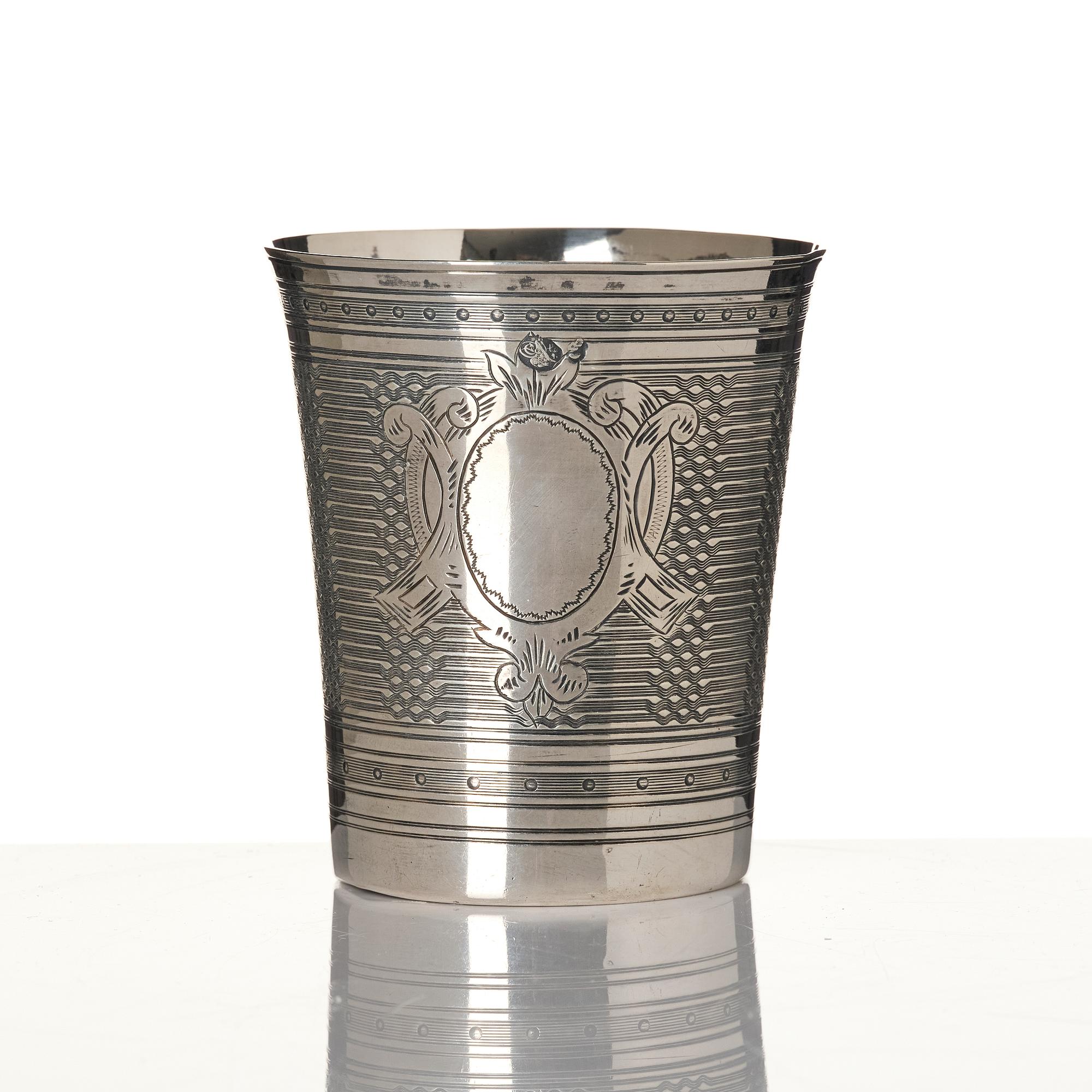 Tedos, sauceboat and cup, silver, including Ottoman Empire.