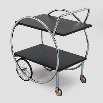 Serving trolley, functionalist style, 2000s.