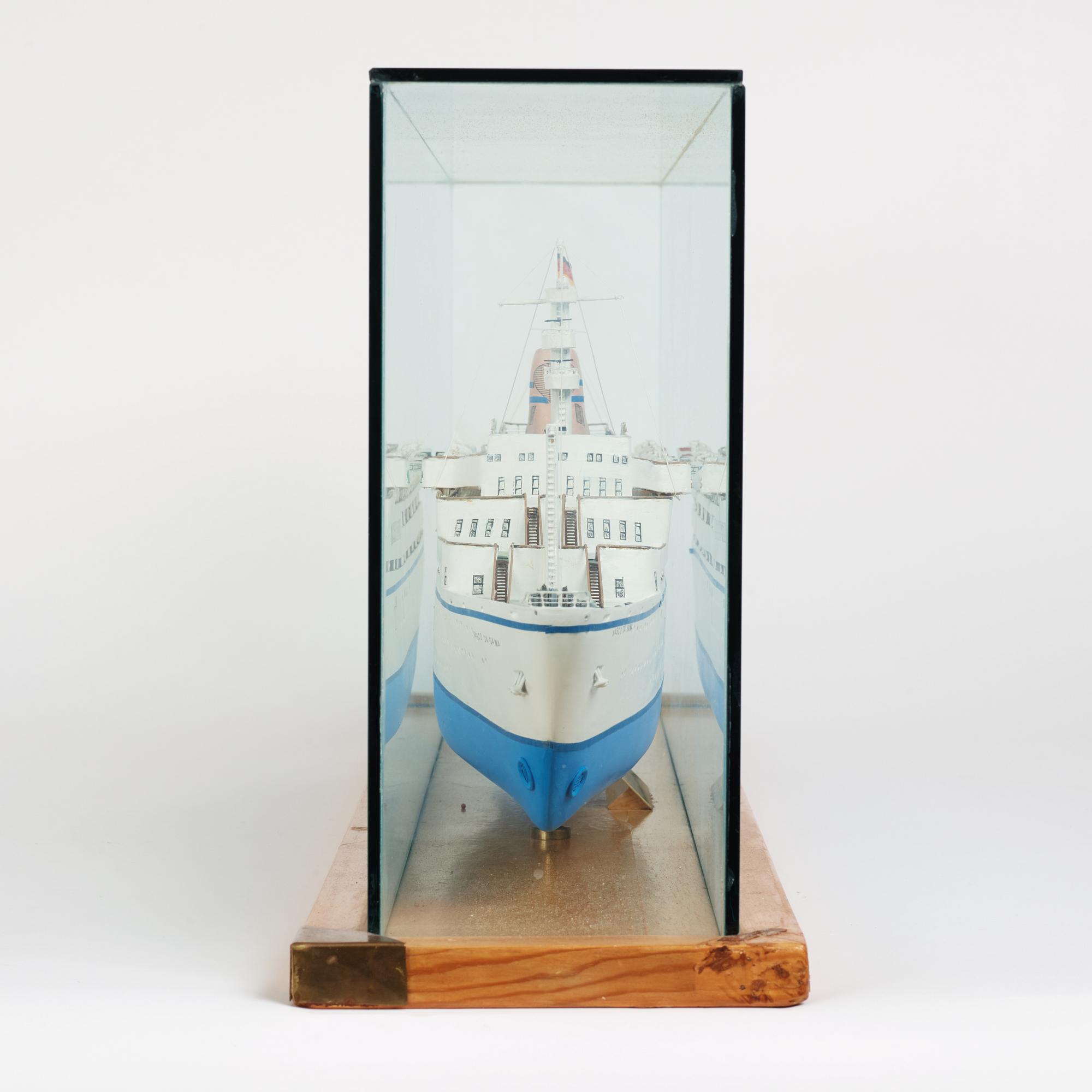Ship model, T.S.S. Vasco da Gama, built by Gunnar Roempke in 1989.