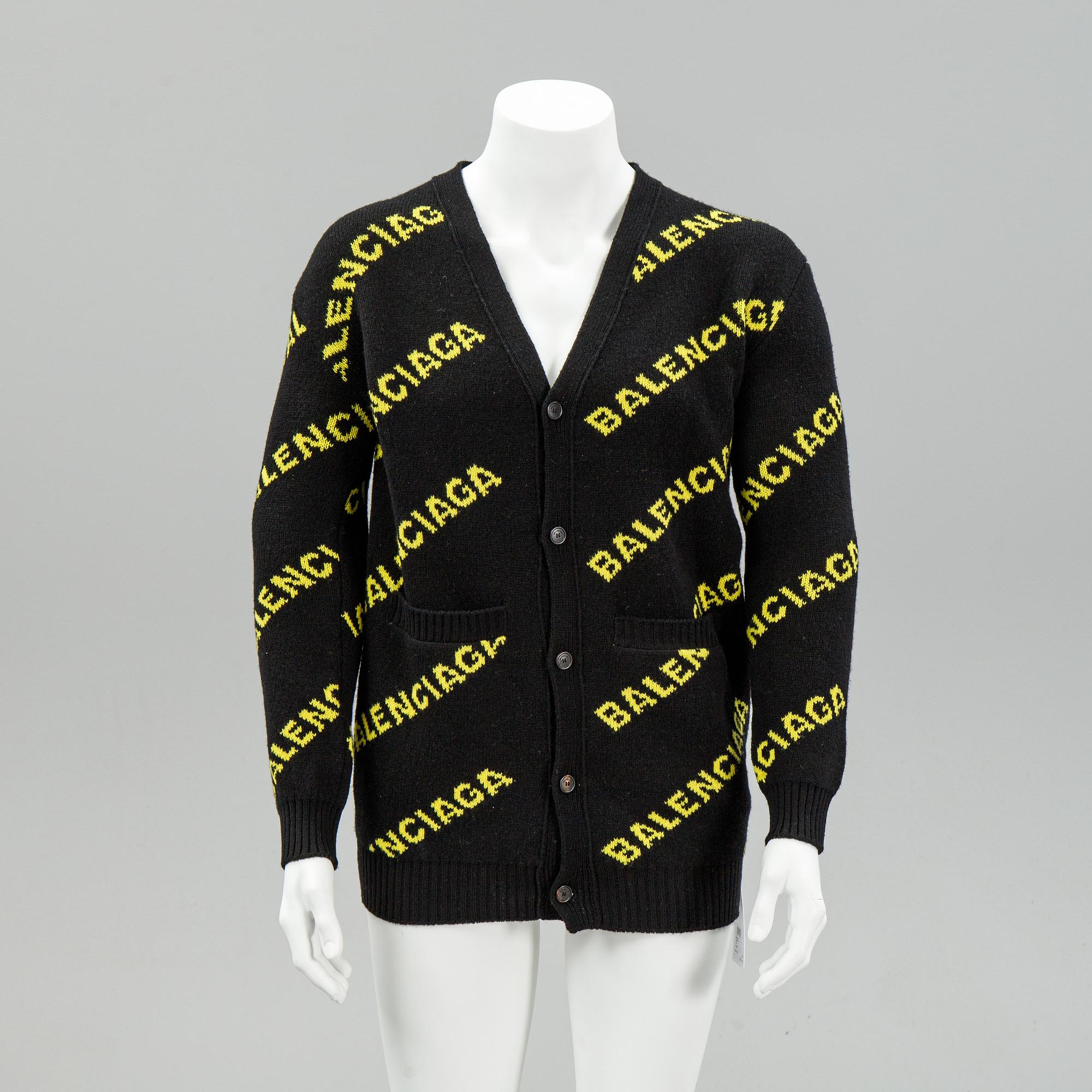 Balenciaga, knitted wool cardigan, size S.