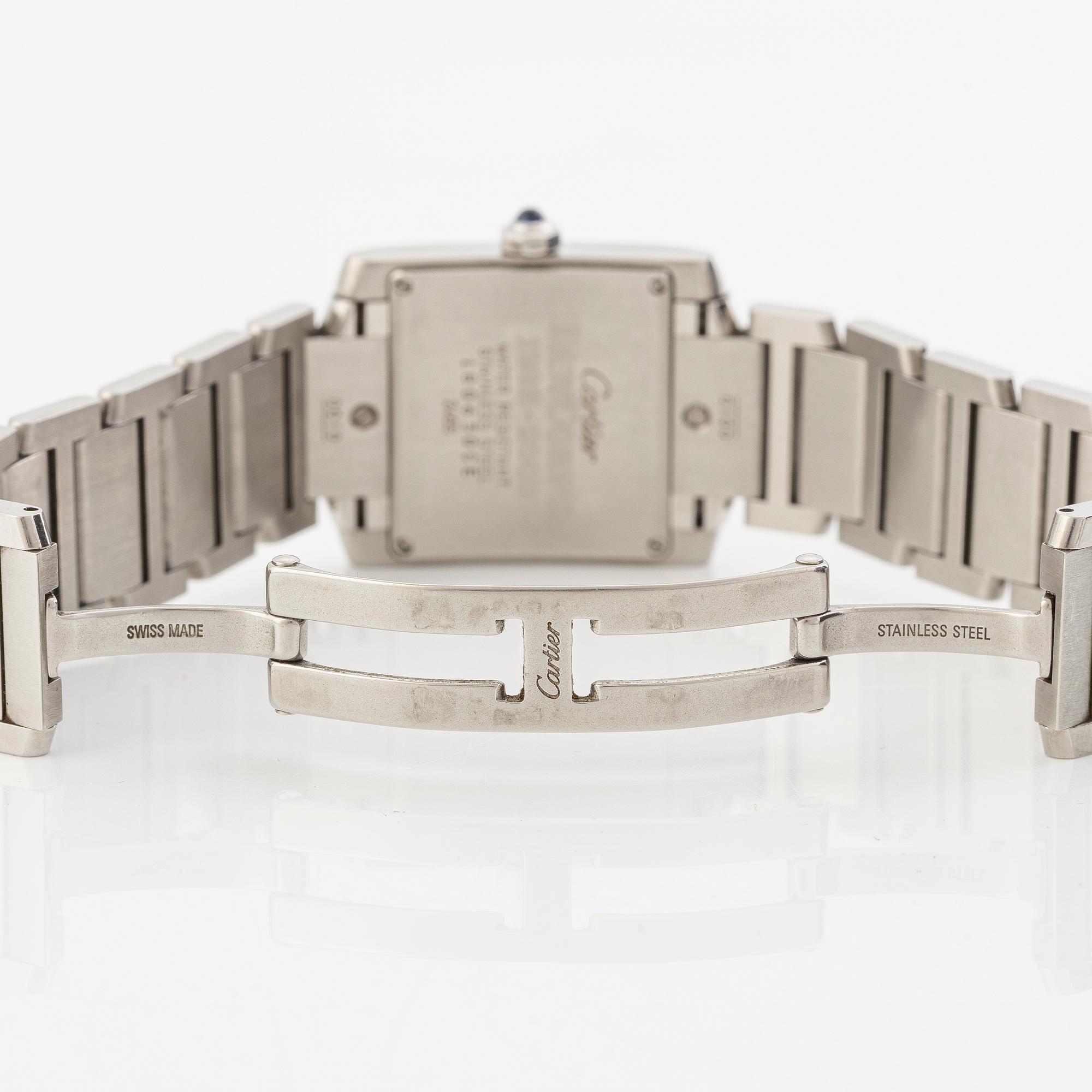 Cartier, Tank, Francaise, armbandsur, 30 x 25 mm.