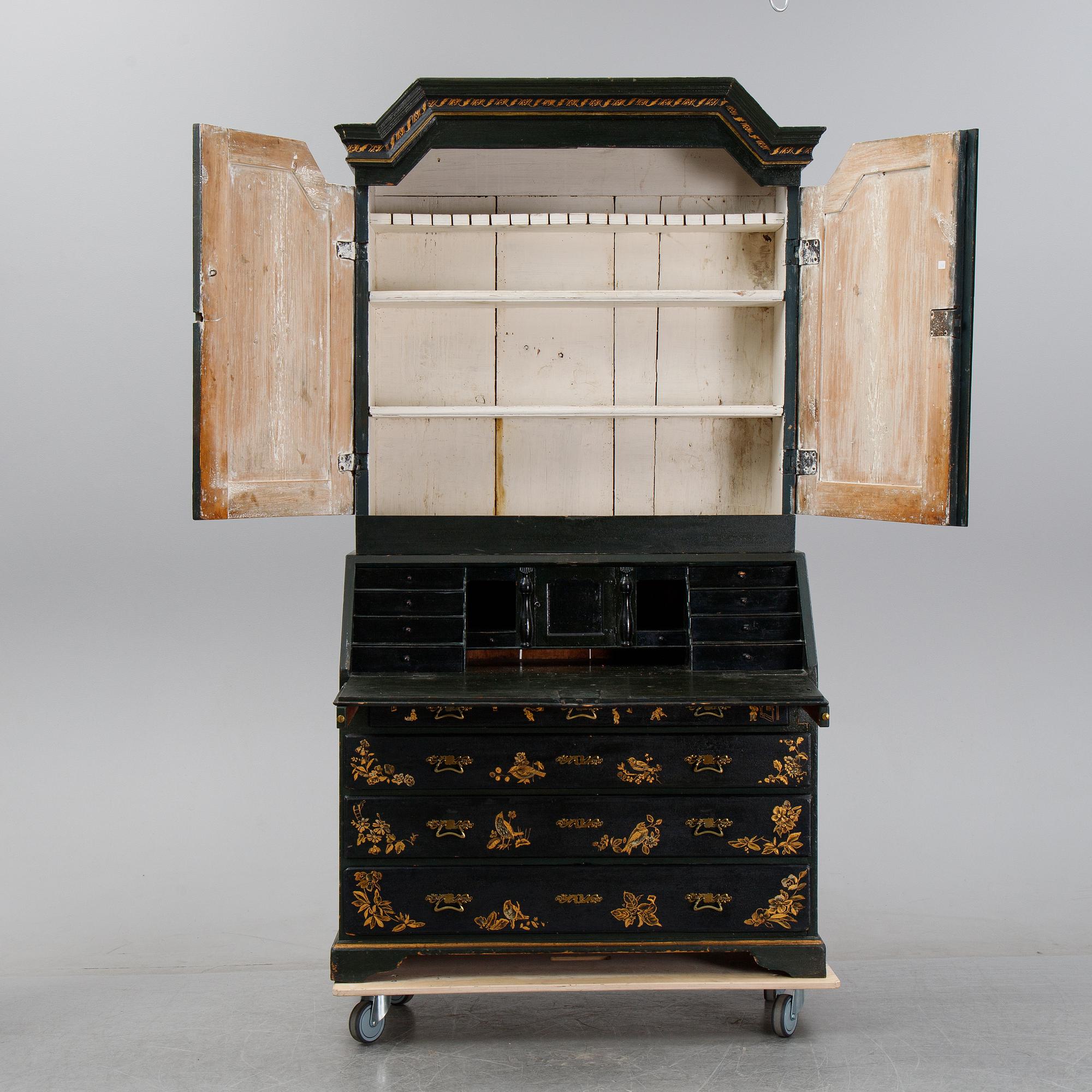 A painted 18th Century cabinet.