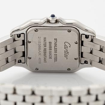 Cartier, Panthére, armbandsur, 27 x 27 (37) mm.