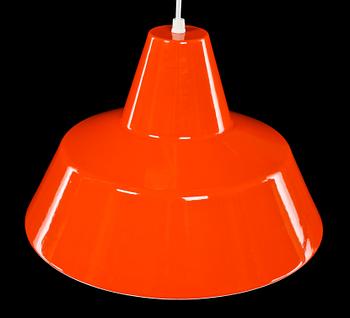 TAKLAMPA, Vaerkstedlampa, Arne Jacobsen, Louis Poulsen, 1900-talets andra hälft. Höjd ca 26 cm.
