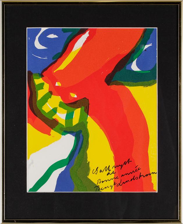 BENGT LINDSTRÖM, färglitografi, sign.