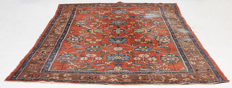 Matta, antik Mahal Västra Persien, ca 390 x 267 cm.