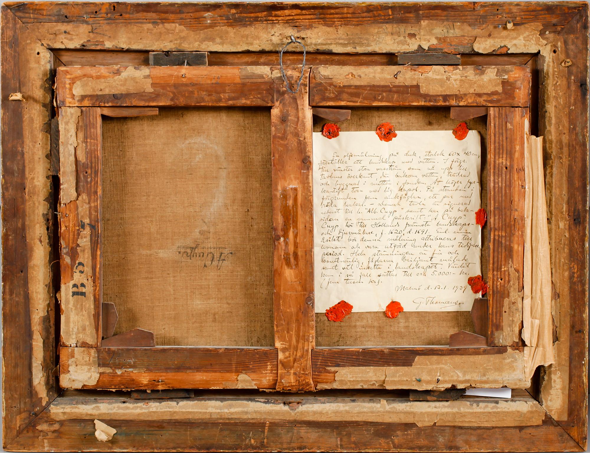 AELBERT CUYP, hans art, olja på duk, 1600-/1700-tal.