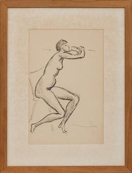 ISAAC GRÜNEWALD, tusch, signerad.