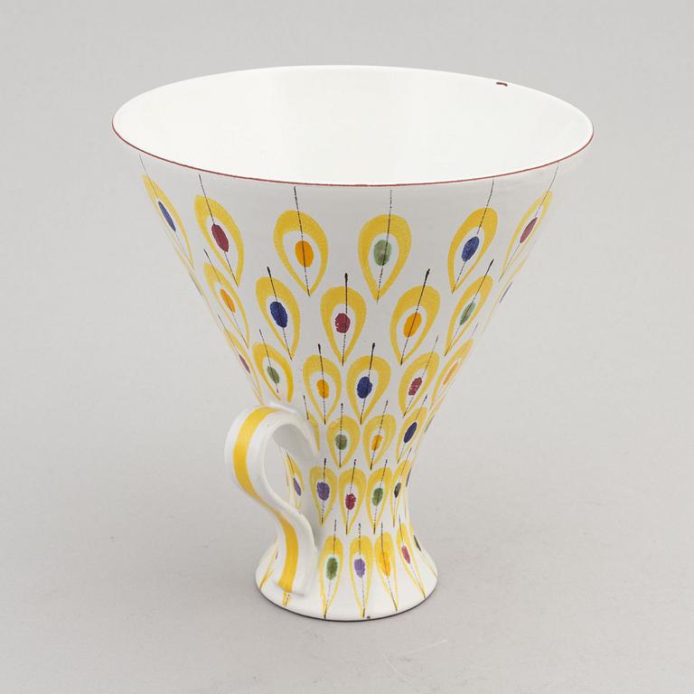 Stig Lindberg, an earthenware vase, Gustavsbergs studio.