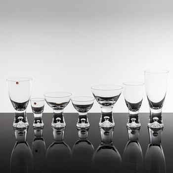 TAPIO WIRKKALA, a 42 piece glass service "Tapio", for Iittala.