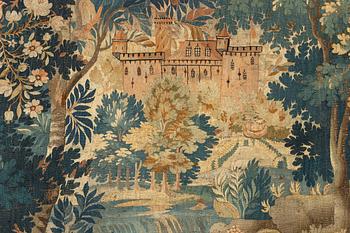 A tapestry, "Verdure", tapestry weave, ca  386 x 289 cm, Flanders, the first half of the 18th century.