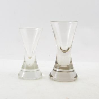 Snapsglas 15 st sk kaptensglas 1900-talets första hälft.