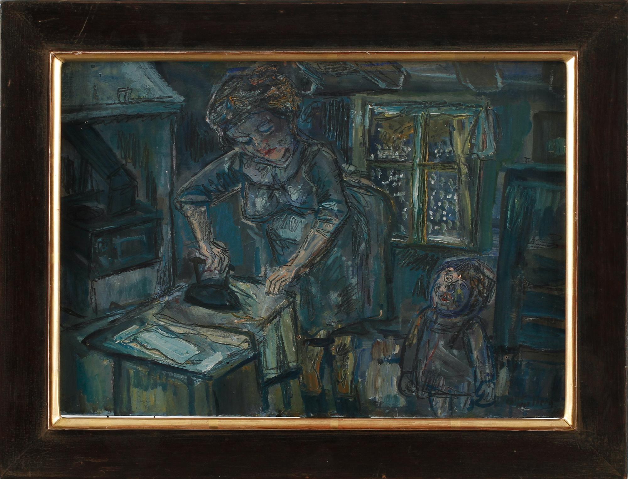 OLLE NORDBERG, olja på pannå, signerad samt daterad 72.