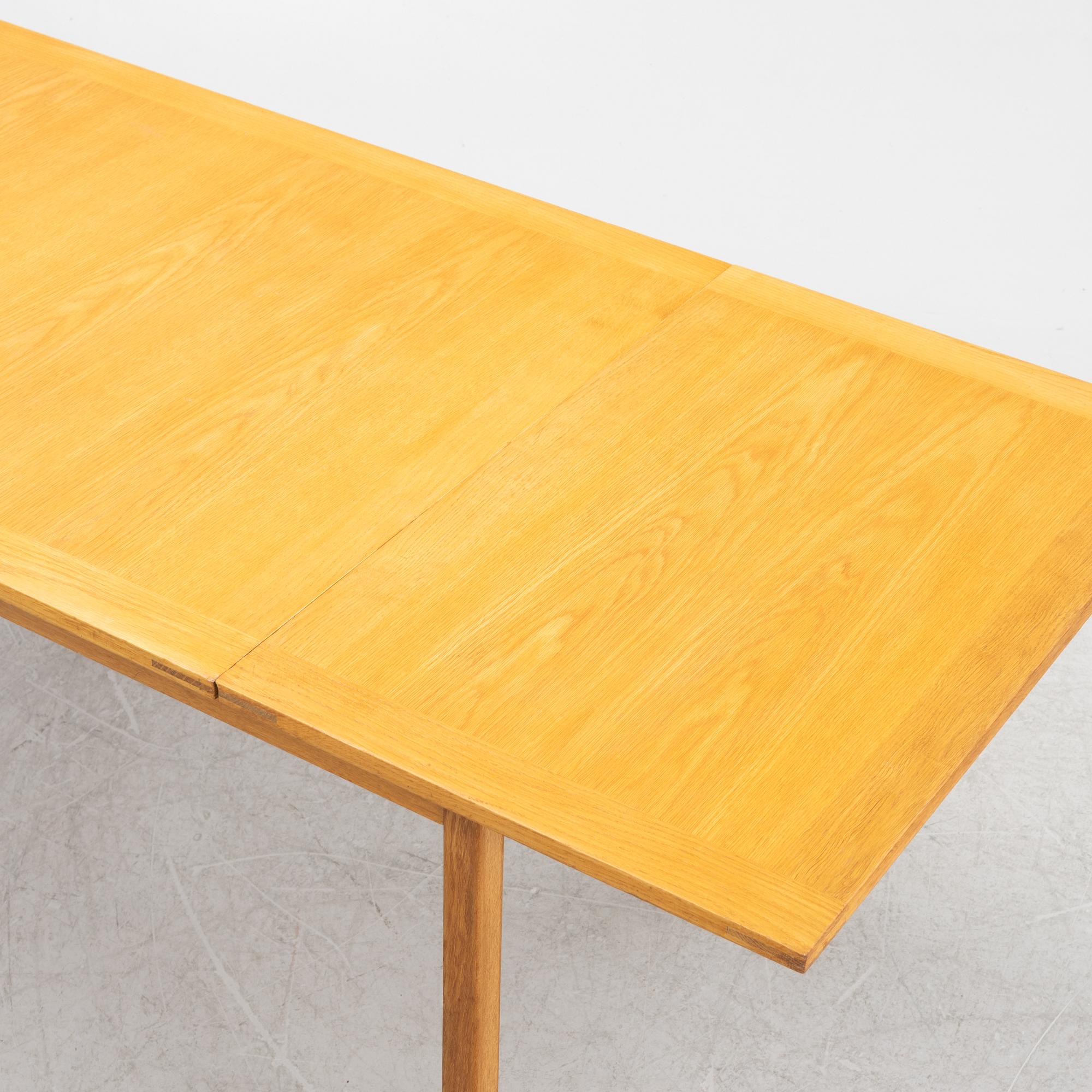 Bertil Fridhagen, an oak dining table, Bodafors.