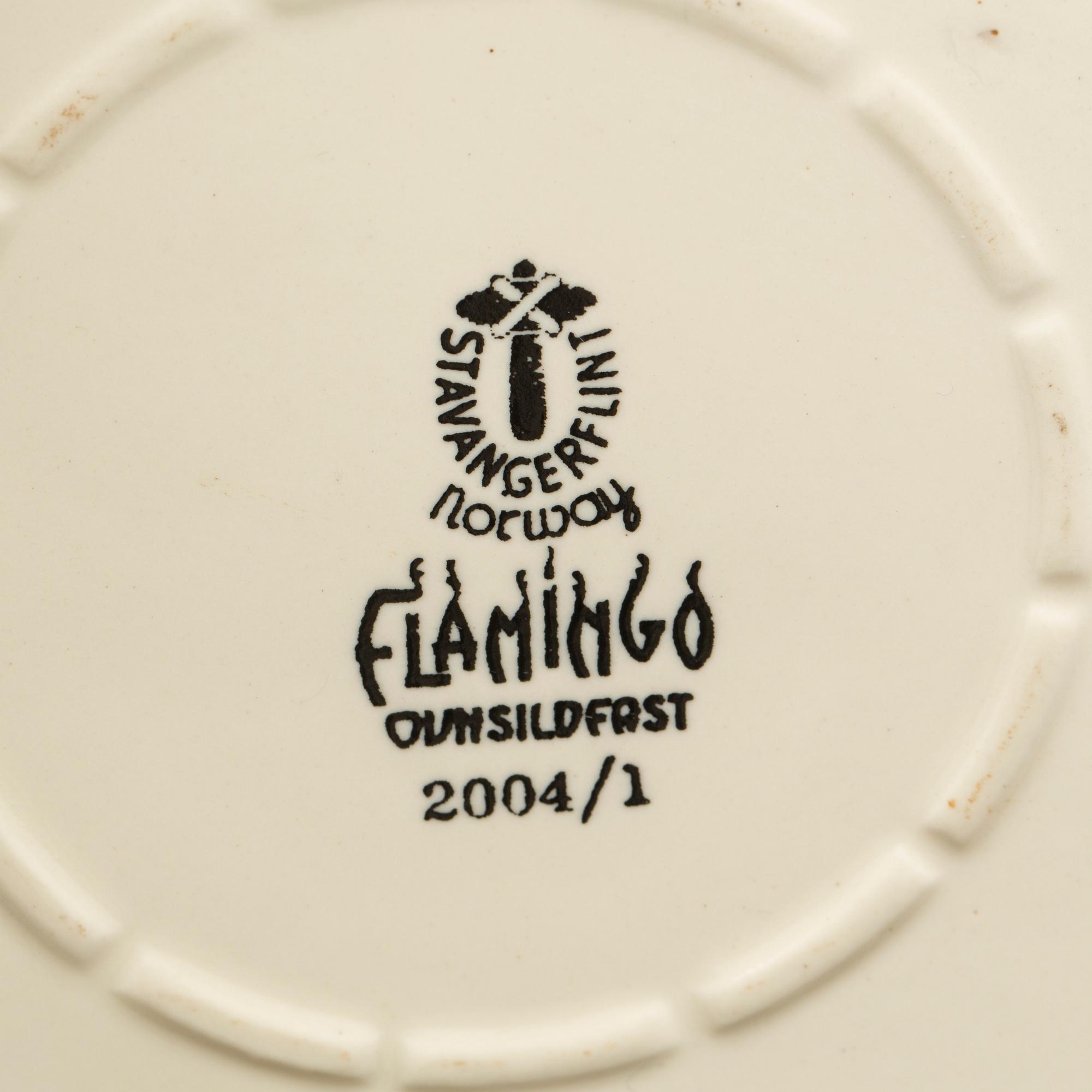 TERRIN med lock, "Flamingo", Stavangerflint.