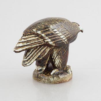 Lisa Larson, figurin, "Kungsörn", WWF i samarbete med Nordiska Kompaniet, Gustavsberg, 1975-87.