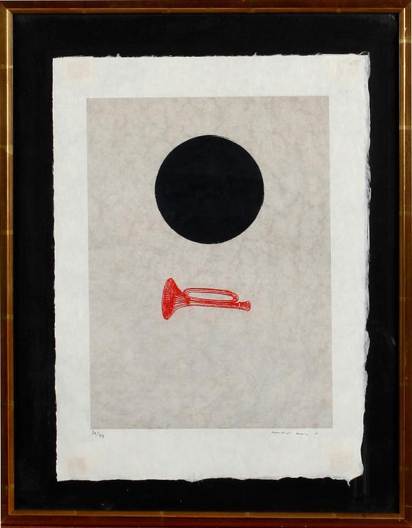 MAX ERNST, färglitografi på japanpapper. Sign o numr 30/79.