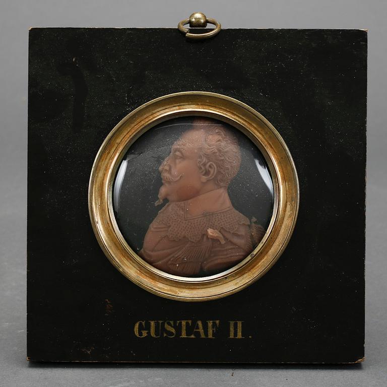 MINIATYRER, 4 st, vax, 1800-tal.