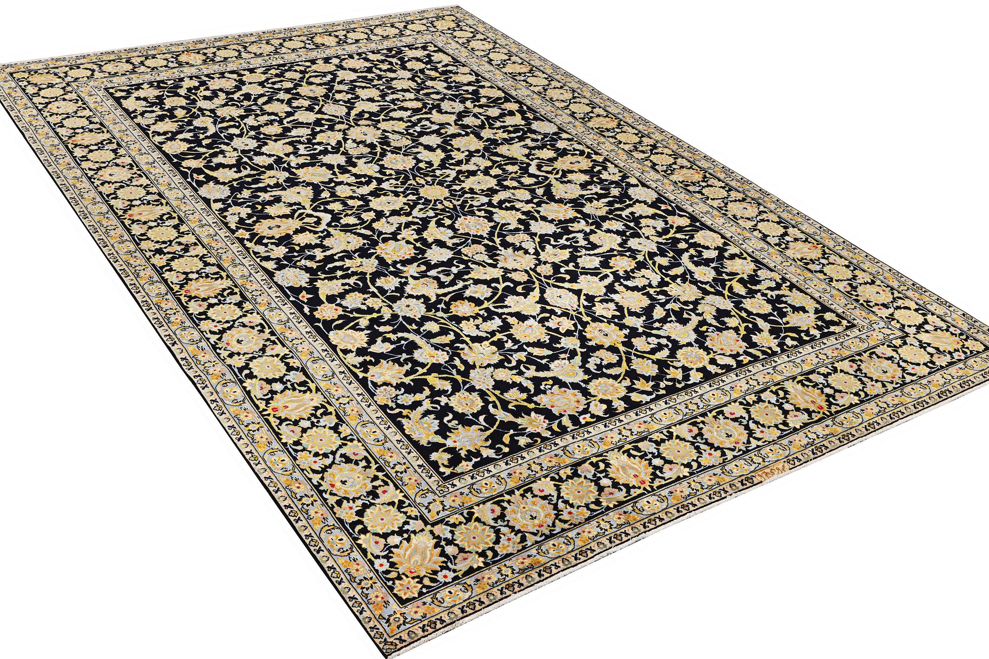 A Kashan carpet, c. 363 x 247 cm.