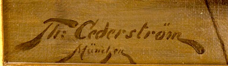 THURE CEDERSTRÖM, a signed oil on canvas.