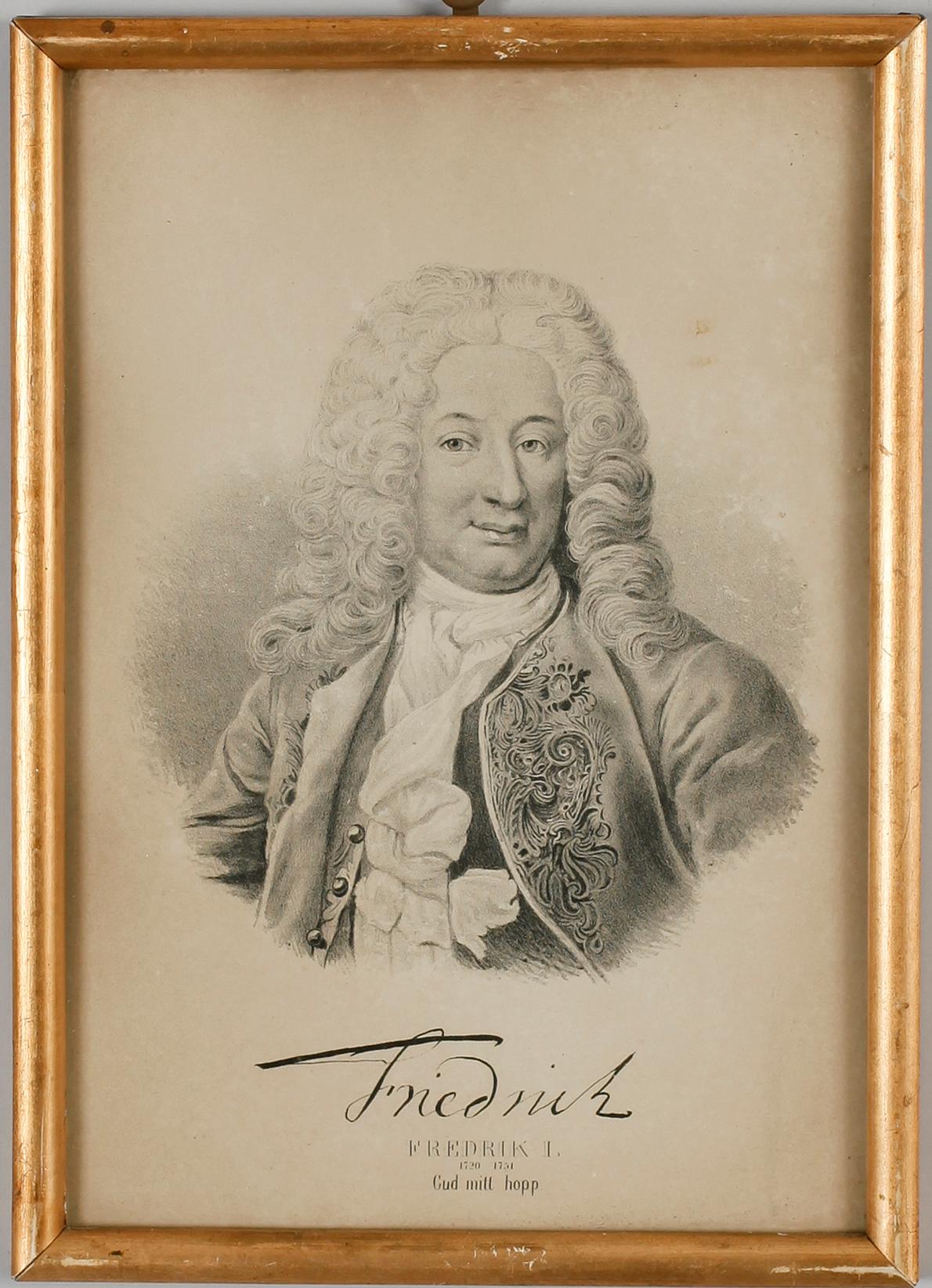 REGENTLÄNGD, 18 st, litografiska tryck, 1800-tal.