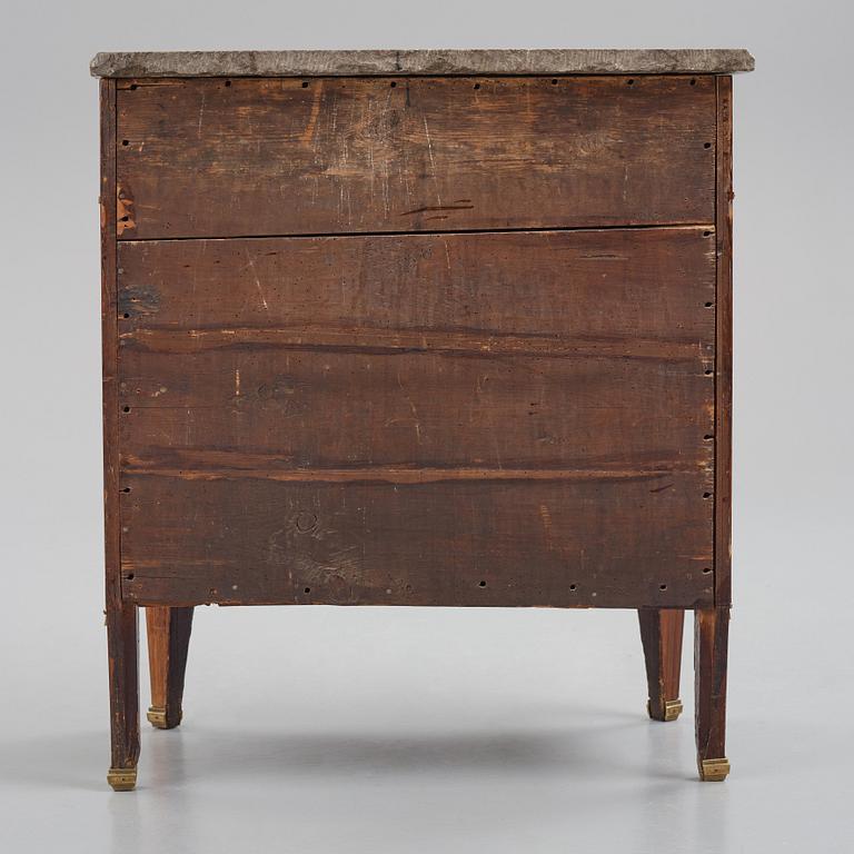 A Gustavian 18th century commode attributed to J Hultsten, master 1773.