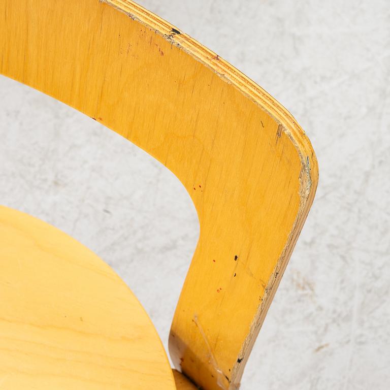 Alvar Aalto, barnstolar, 4 st, Artek, Finland.