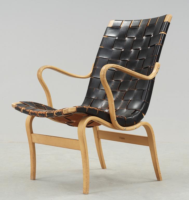 FÅTÖLJ, "Eva", Bruno Mathsson, Firma Karl Mathsson, Värnamo 1965.