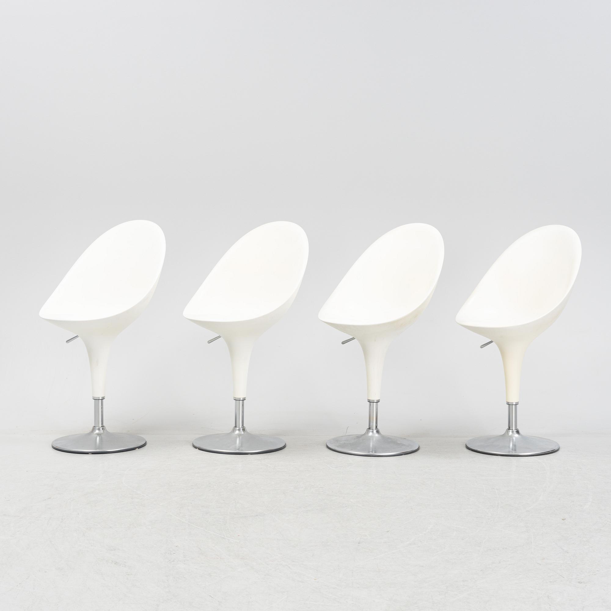 Stefano Giovannoni, a set of four 'Bombo chair', bar chairs, Magis, Italy.