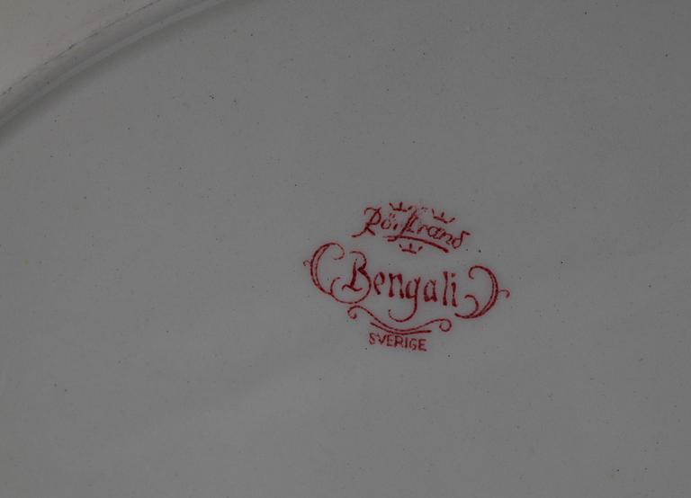 MATSERVIS, 50 delar, flintgods. Rörstrand. "Bengali".
