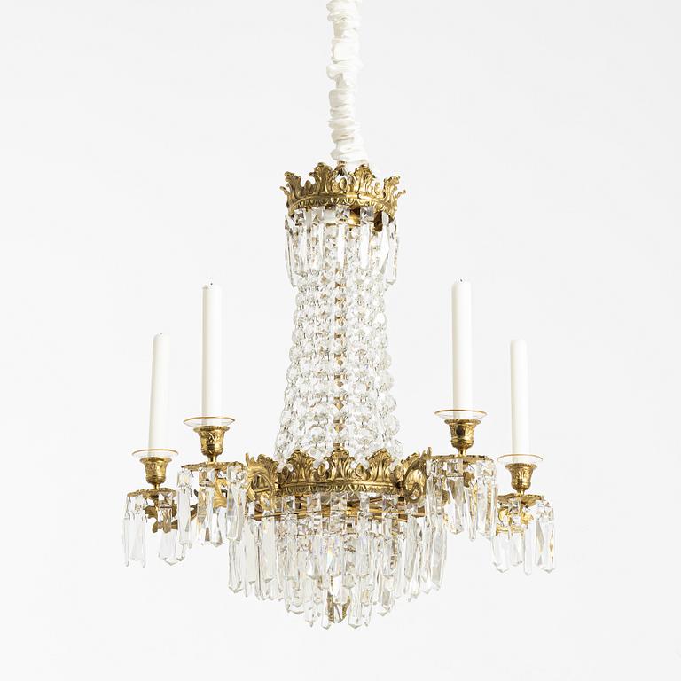 Chandelier, Oscarian style, 20th century.